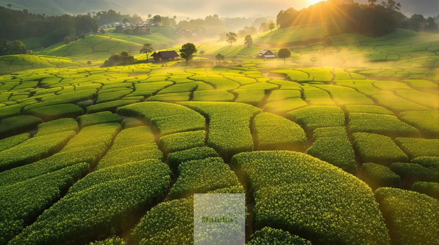 plantation de thé matcha cérémonie bio au pied du mont uji