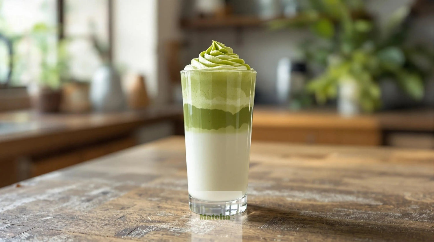 Verre de Dalgona matcha