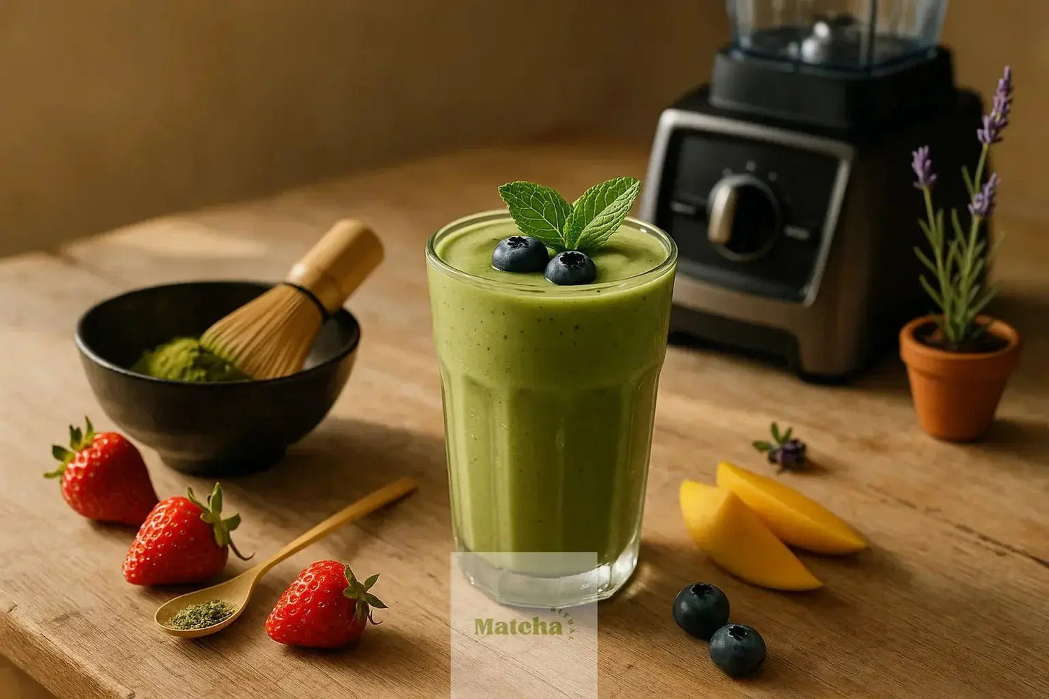Du bol au blender pour un matcha cérémonie bio